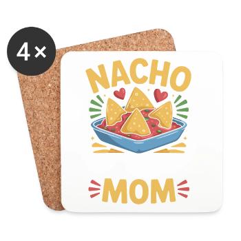 Nacho Durchschnittliche Mama Lustig - Untersetzer (4er-Set) - Weiß - Vorne