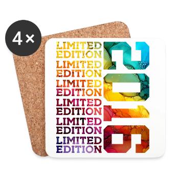 LIMITED EDITION 2016 10 JAHRE 10. GEBURTSTAG - Untersetzer (4er-Set) - Weiß - Vorne