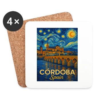 Cordoba Spain - Coasters (set of 4) - white - Front