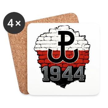 Polska Walcząca 1944 Conception murale - Dessous de verre (lot de 4) - blanc - Devant