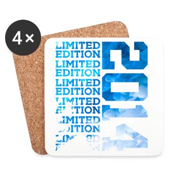 LIMITED EDITION 2014 12 JAHRE 12. GEBURTSTAG - Untersetzer (4er-Set) - Weiß - Vorne