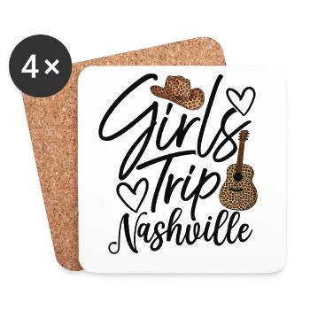 Girls Trip Nashville - Untersetzer (4er-Set) - Weiß - Vorne