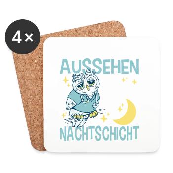 Pflegerin Geschenke Pflege Lustig Krankenpflegerin - Untersetzer (4er-Set) - Weiß - Vorne