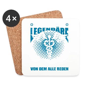 Pflegerin Geschenke Pflege Lustig Krankenpflegerin - Untersetzer (4er-Set) - Weiß - Vorne