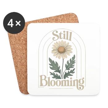 Gentle vintage daisies - Coasters (set of 4) - white - Front