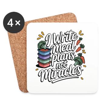 Nutritionist I Write Meal Plans Nutritional Coach - Untersetzer (4er-Set) - Weiß - Vorne