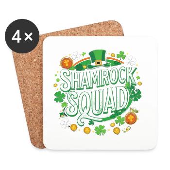 Shamrock Squad: Green Spell - Coasters (set of 4) - white - Front