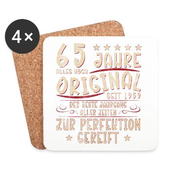 65 Years Original: Since 1959 - Coasters (set of 4) - white - Front