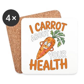 Nutritionist I Carrot About Your Health Dietitian - Untersetzer (4er-Set) - Weiß - Vorne