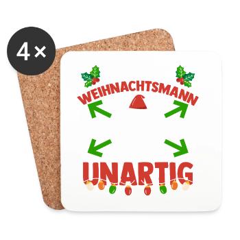 Bogenschütze Bogensport Bogenschießen - Untersetzer (4er-Set) - Weiß - Vorne