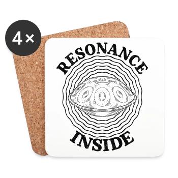 Resonance Inside Handpan - Untersetzer (4er-Set) - Weiß - Vorne