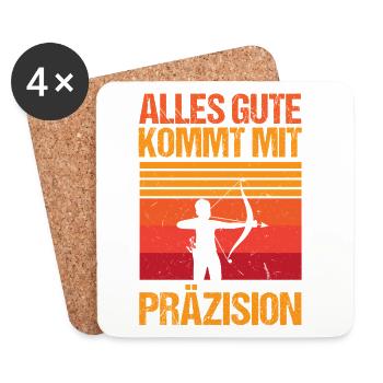 Archery Archery Archery - Coasters (set of 4) - white - Front