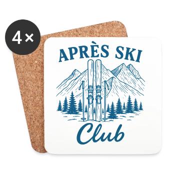 Après Ski Club - Untersetzer (4er-Set) - Weiß - Vorne