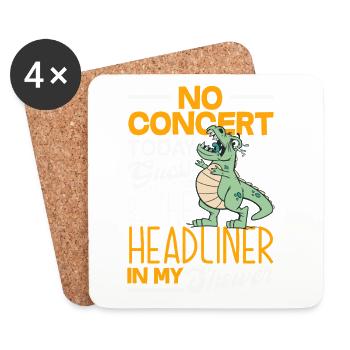 No concert today sad music - Coasters (set of 4) - white - Front