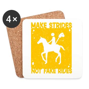 Anti Hobby Horsing - Untersetzer (4er-Set) - Weiß - Vorne