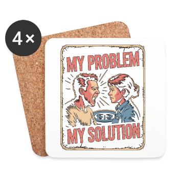 MRI Tech My Problem My Pictogram Mom Radiologist - Coasters (set of 4) - white - Front
