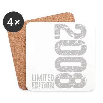 18th Birthday Boy Girl 18 Years 2008 Funny - Coasters (set of 4) - white - Front