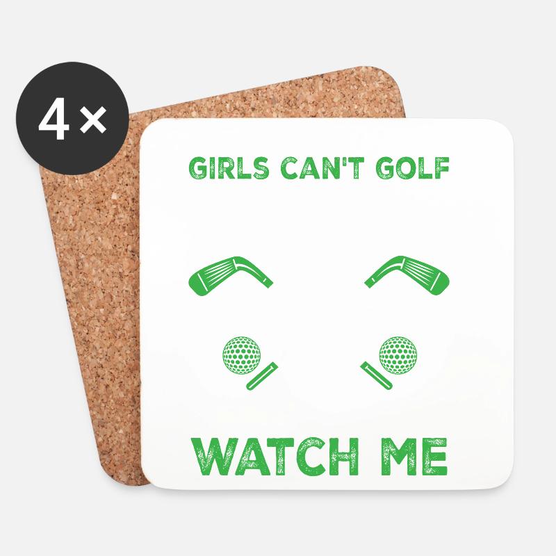 Golf - Untersetzer (4er-Set) - Weiß