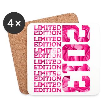 LIMITED EDITION 2013 13 JAHRE PINK 13. GEBURTSTAG - Untersetzer (4er-Set) - Weiß - Vorne