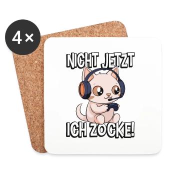 Gamer Gifts Gaming Outfits Gaming Video Games - Coasters (set of 4) - white - Front