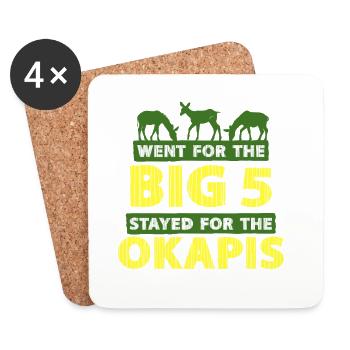 Okapi Animal - Coasters (set of 4) - white - Front