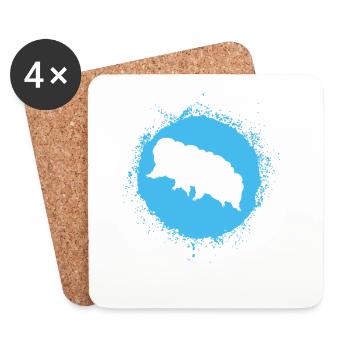 Tardigrade - Coasters (set of 4) - white - Front