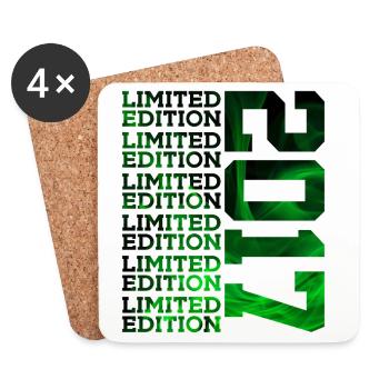 ÉDITION LIMITÉE 2017 9 ANS 9E ANNIVERSAIRE - Dessous de verre (lot de 4) - blanc - Devant