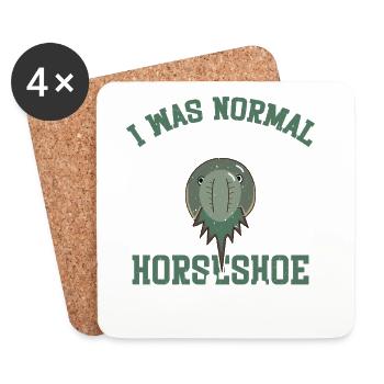 Arthropod Horseshoe Crab Stuffed Animal Encycloart - Coasters (set of 4) - white - Front