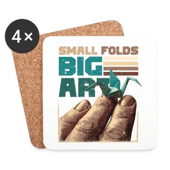 Origami Small Folds Big Art - Coasters (set of 4) - white - Front