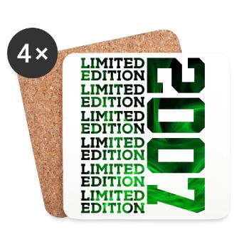LIMITED EDITION 2007 19 YEARS 19TH BIRTHDAY - Coasters (set of 4) - white - Front