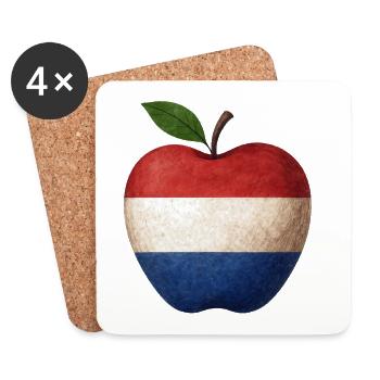 Niederlande Holland  - Untersetzer (4er-Set) - Weiß - Vorne