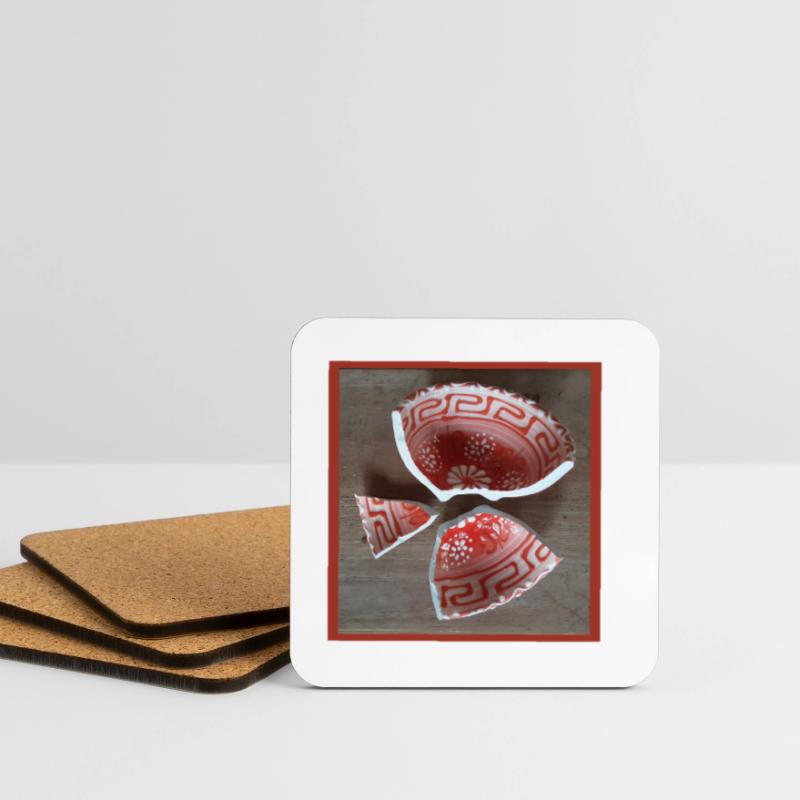 Broken Shell Patterning Coasters (set of 4)