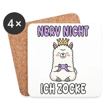 Llama Gaming - Coasters (set of 4) - white - Front