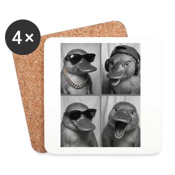Platypus - Coasters (set of 4) - white - Front