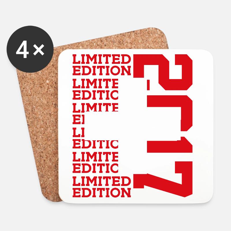 LIMITED EDITION 2017 SCHWEIZ 9. GEBURTSTAG - Untersetzer (4er-Set) - Weiß