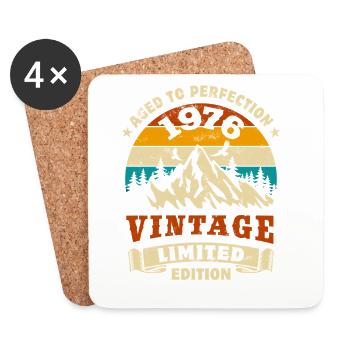 Limited Edition 1976 Geburtstag Geschenk - Untersetzer (4er-Set) - Weiß - Vorne