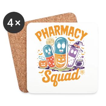 Apotheken Squad Halloween Pillen - Untersetzer (4er-Set) - Weiß - Vorne