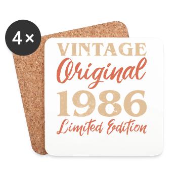 Vintage Original 1986 Limited Edition Anniversary - Coasters (set of 4) - white - Front