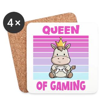 game queen controller - Untersetzer (4er-Set) - Weiß - Vorne