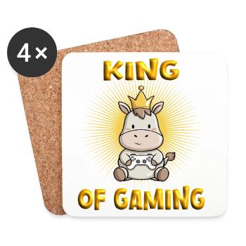Game Junkie Gaming - Coasters (set of 4) - white - Front
