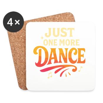 Encore une danse, accro à la danse - Dessous de verre (lot de 4) - blanc - Devant