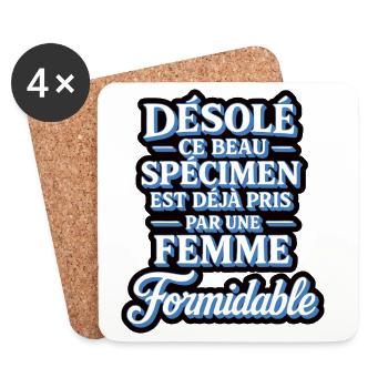 Beautiful specimen taken by a great woman - Coasters (set of 4) - white - Front