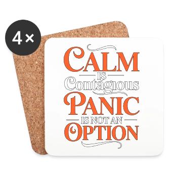 ICU Nurse Calm Is Contagious Panic Trauma Response - Coasters (set of 4) - white - Front