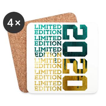 ÉDITION LIMITÉE 2020 6 ANS 6E ANNIVERSAIRE - Dessous de verre (lot de 4) - blanc - Devant