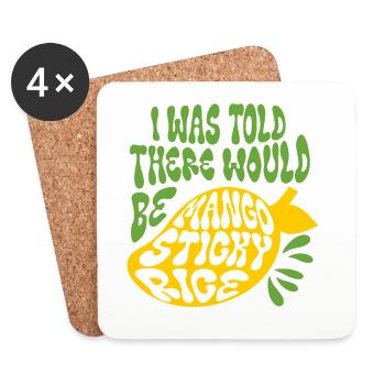Mango Sticky Rice - Coasters (set of 4) - white - Front
