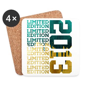 LIMITED EDITION 2013 13 YEARS 13TH BIRTHDAY - Coasters (set of 4) - white - Front