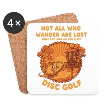Nicht alle, die umherwandern, sind verloren auf der Suche nach Discs Disc - Untersetzer (4er-Set) - Weiß - Vorne