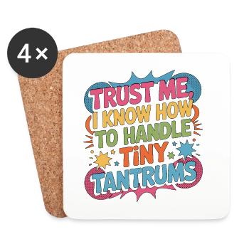 Pediatric Nurse Trust Me I Know How To Kids Nurse - Untersetzer (4er-Set) - Weiß - Vorne