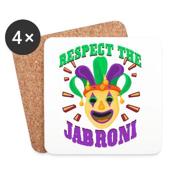 Respect The Jabroni - Coasters (set of 4) - white - Front