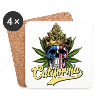 California - Untersetzer (4er-Set) - Weiß - Vorne